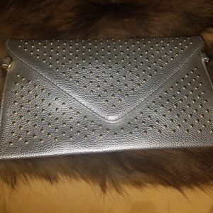 Silver Clutch w/Gold Studded Or the Gold Clutch